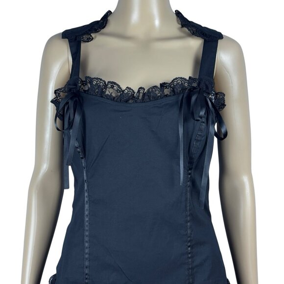 Lip Service Dress Whimsigoth Goth Lace Size L Black Witchy Hot Topic NEW NWT - Picture 10 of 15